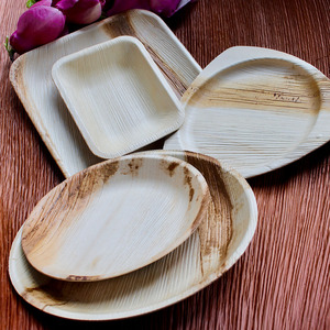Assiettes en feuilles d'arec écologiques de qualité supérieure, biodégradables, compostables, jetables, de qualité alimentaire, vaisselle - Product Image 3