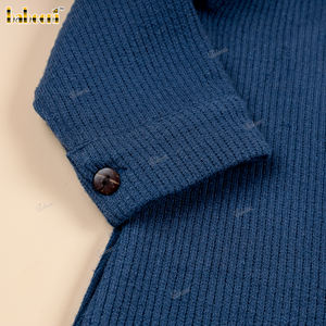 BC1424 – ชุดเด็กทารกปักลายกระรอกสีเขียวอมฟ้าเข้มแบบแฮนด์เมด - Product Image 5