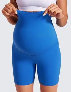 Pantalones Cortos Deportivos de Maternidad Genuinos, Sin Costuras, Personalizados, de Cintura Alta, Transpirables, Elásticos, para Gimnasio y Fitness, con Soporte Suave y Elástico para el Vientre - Product Image 5