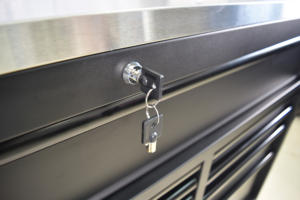 Armoire à outils CSPS 52 pouces, 10 tiroirs, verrouillable à clé, roulettes, glissières à billes, acier thermolaqué, OEM, charge 1814 kg - Product Image 6