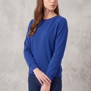 เสื้อสเวตเชิ้ตแขนยาวทรงหลวม คอกลม สำหรับผู้หญิง ลายพิมพ์ตามสั่ง ผ้าฝ้าย 100% บริการ OEM สำหรับฤดูหนาว - Product Image 3