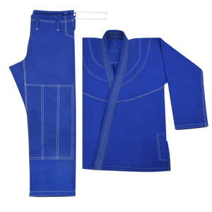 ชุดฝึกซ้อม BJJ Gi ผ้าฝ้ายพรีเมียม เสริมแผ่นรองเข่า ชุดสำหรับการฝึกต่อสู้ ผลิตโดยผู้ผลิตชุดยูโด - Product Image 1