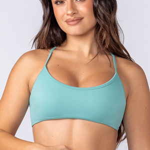 Sujetador Deportivo de Yoga para Mujer, Color Sólido, Cuello Redondo, Soporte Medio, Transpirable, Diseño Sin Costuras, Venta al Por Mayor - Product Image 6