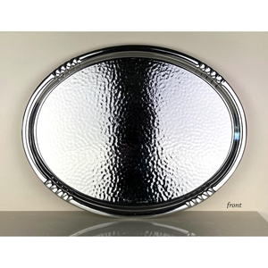 Heavy Duty Stainless Steel Serving <b>Tray</b> <b>Mirror</b> Finish Elegant Food Presentation Platter For Catering Dining Table Service - Product Image 2
