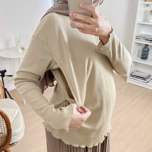เสื้อถักลายริบสำหรับผู้หญิง มี 2 ไซส์ - Product Image 5
