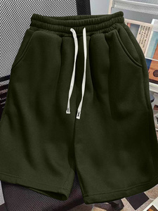 Shorts cargo pour hommes à taille élastique, décontractés, taille mi-haute, avec plusieurs poches, pour les voyages, le camping et le quotidien - Product Image 2