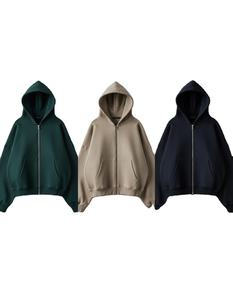 Fashion Streetwear Full Zip <b>Hoodie</b> - Premium Drop Shoulder Design, Comfortable & Durable, Factory Direct - Product Image 1