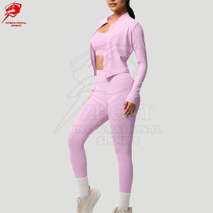 Private Label Seamless 3Pc <b>Yoga</b> <b>Set</b> With Breathable Material And Modern Design For Gym And Fitness Activities - Product Image 2
