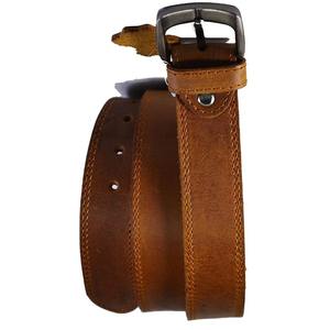 Hot Selling Pure Handmade Cowhide <b>Belt</b> Men's Genuine Leather Retro Casual Top Cowhide <b>Belt</b> Pin Buckle Pants <b>Belt</b> - Product Image 2