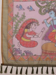 ผ้าซารีลายพิมพ์ดิจิทัลลิลานคอตตอนสุดพิเศษ สวยงามโดดเด่น พร้อมภาพถ่ายนางแบบจริง - Product Image 3