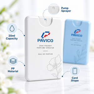 20ml Refillable Card Shape PP Pocket Perfume Sprayer Pump <b>Spray</b> Cosmetic Packaging Manufacturer in Vietnam - Product Image 3