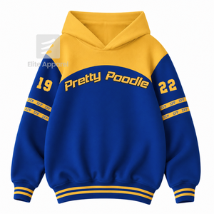 เสื้อฮู้ดซิกม่าแกมมาโรแบบสั่งทำพิเศษ ปักโลโก้ด้านหน้า สีน้ำเงินและสีทอง แขนยาว ผ้าฝ้าย สำหรับผู้หญิง - Product Image 1