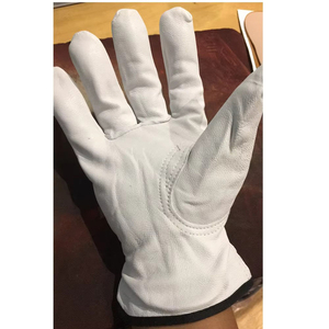 Leather Racing <b>Gloves</b> Full Finger Non Slip Outdoor Use Unisex Universal Season Pull On Style - Product Image 2