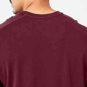 T-shirt décontracté pour homme avec logo personnalisable, 100% coton lourd, séchage rapide, col rond, motif imprimé, cadeau idéal, bicolore - Product Image 6