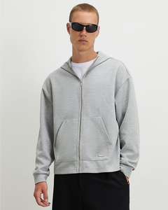Men's Winter Oversized Heavyweight Cotton <b>Zip</b>-Up Hoodie Drop Shoulder Relaxed Fit Eco-Friendly Breathable Blank <b>Hooded</b> Jacket - Product Image 1