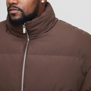 High Quality Men's Casual Winter Jacket <b>Warm</b> Hooded Puffer Zipper Printed Logo Front Finished Worsted <b>Waterproof</b> Windproof Thick - Product Image 6