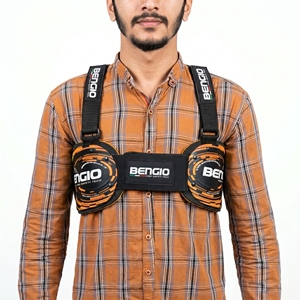 เสื้อป้องกันกระดูกสันหลังสำหรับรถแข่งคาร์ท สีแดงเลือดหมู ป้องกันการกระแทก ปรับขนาดได้ สำหรับมืออาชีพ - Product Image 5