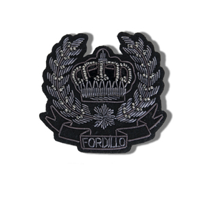 Insignias y Parches Bordados a Mano con Hilo de Bullion, OEM, Personalizados, de Alta Calidad, Proveedor de Tamaños Personalizados, Cobre para Blazer - Product Image 1