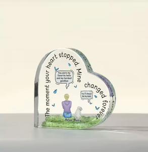 2025 New Attractive Exquisite Modern Clear Acrylic Love Model <b>Block</b> Custom UV Printed Message for Eco-friendly for Ultimate - Product Image 4