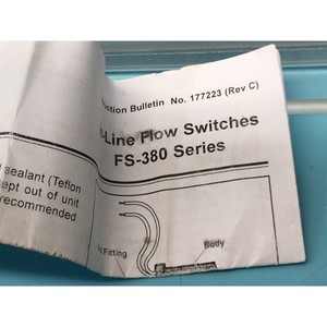 เซ็นเซอร์ Gems รุ่น 221505 FS-380 FLOW SWITCH, 2.0 GPM - อุปกรณ์และอะไหล่เซมิคอนดักเตอร์ระดับโลกที่เชื่อถือได้ - Product Image 4