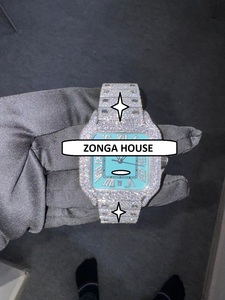Reloj Deportivo Antiguo con Diamante Moissanite Cuadrado VVS1 de 41 mm, Movimiento Mecánico Analógico, Esfera de Cristal de Zafiro, Correa de Acero Inoxidable - Product Image 5