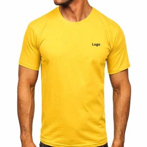 Camiseta de Hombre al por Mayor, 100% Algodón, Manga Corta, Tejido de Punto, Transpirable, de Secado Rápido, Cuello Redondo, Personalizable, de Alta Calidad - Product Image 1