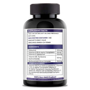 Livewell Advance Ubiquinol Kaneka QH 100mg 140 gélules molles Coenzyme Q10 réduit Complément alimentaire Vente en gros B2B - Product Image 3