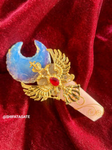 ไม้กายสิทธิ์คริสตัลโอปอลควอตซ์ธรรมชาติรูปนกอินทรีสีทองใช้ตกแต่งรูปหัวใจฮวงจุ้ยรักษาพลังงานเป็นมิตรต่อสิ่งแวดล้อม - Product Image 6