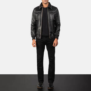 Veste universitaire personnalisée pour homme de qualité supérieure OEM, en cuir véritable, respirante, brodée, streetwear, vêtements d'extérieur pour l'hiver - Product Image 2