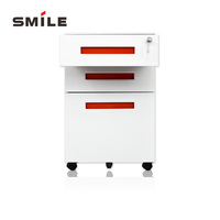 Armoire de classement en acier à trois tiroirs CHNSMILE, moderne, plusieurs options de couleurs, rangement sous le bureau, organisation de bureau