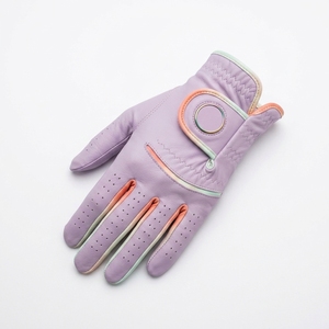 Injae Premium Cabretta Leather Golf Glove Left Hand Unisex Premium Color Accent Soft Grip Breathable Private Label OEM ODM - Product Image 1