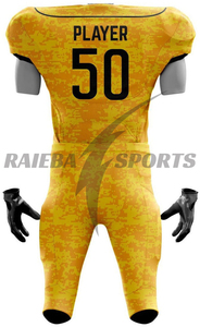 Tenues de football américain personnalisées pour équipes – Maillots de football américain sur mesure avec numéros de joueur imprimés par sublimation, respirants, pour les matchs - Product Image 4
