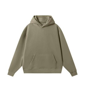 เสื้อฮู้ดสีแดงล้วนคุณภาพสูงสำหรับผู้ชาย ปี 2026 แขนยาว สวมใส่สบาย มีกระเป๋าจิงโจ้ รับผลิตแบบ OEM พร้อมติดฉลากส่วนตัว - Product Image 4