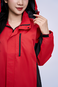Chaqueta FMF Vietnam Cortavientos, Impermeable, Transpirable, Delgada, de Carcasa Rígida, 100% Poliéster, Unisex, Color Rojo-Negro Sólido, con Aislamiento Térmico - Product Image 4