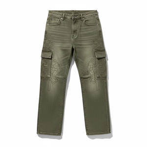 บริการรับผลิตกางเกงยีนส์ทรงหลวมสำหรับผู้หญิงแบบ OEM คุณภาพสูง ทรงหลวมสบาย สำหรับแบรนด์ส่วนตัวและการจัดจำหน่ายแบบขายส่ง - Product Image 1