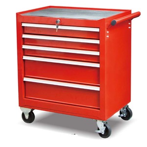 Black Rolling <b>Tool</b> <b>Cart</b> with Pegboard Back Panel 4-Drawer Lockable Steel Storage Cabinet 300kg Load Capacity for Garage - Product Image 1