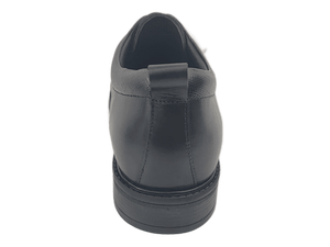 Zapatos Oxford de Cuero Genuino Negro para Hombre, Punta Redonda, con Cordones, Transpirables, Suela de Cuero Vacuno, para Todas las Temporadas, Estilo Casual - Product Image 2