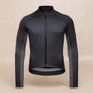 Wholesale Men Cycling Jersey Full Sleeve <b>Road</b> Bike Pockets Spandex Polyester Heat Transfer Printed Breathable Quick Dry - Product Image 3