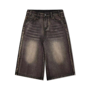 Nouvelles Culottes en Jean Vintage à Jambe Droite Mi-Haute, Respirantes, en Coton Délavé, Décontractées pour l'Été, Shorts en Jean Personnalisés pour la Vente en Gros - Product Image 6