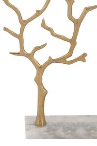 Metal & Marble Jewellery Stand Sculpture <b>Tree</b> Shape Jewelry Organizer Display Holder for <b>Necklaces</b> Earrings Bracelets Rings Home - Product Image 4