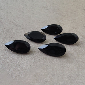 พลอยแบล็คออนิกซ์ทรงหยดน้ำเจียระไนเกรด AAA+ สำหรับทำเครื่องประดับ - Product Image 1