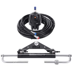 Kit di Sterzo Idraulico Fuoribordo da 150HP per Barche in PVC/Acciaio, Sistema Marino con Cilindro di Blocco Bidirezionale HO in Nylon ad Alta Resistenza - Product Image 2