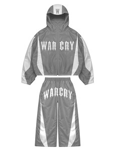 Conjunto Deportivo Cortavientos de Diseño Múltiple |   Pantalones cortos con capucha War Cry Galleria. Fabricante de Marca Privada OEM - Product Image 5