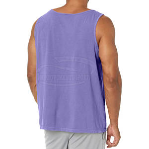 2024 hommes séchage rapide débardeur décontracté tricoté entraînement sans manches conception lavé Technique en gros à bas prix - Product Image 5