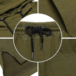 Conjunto de Pantalones Cortos y Sudadera con Capucha para Hombre, Estilo Casual de Verano, 100% Algodón, Tacto Suave, Elegante, Listo para Usar, Alta Calidad, Venta al Por Mayor - Product Image 6