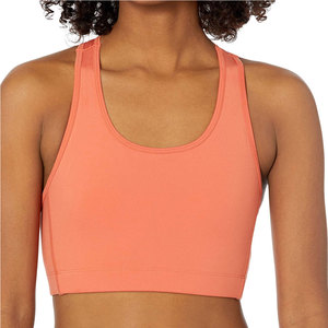 Professional Gym Workout Breathable Simple Front Logo Sports <b>Bra</b> for Female Athletes Slim Fit High Support Reasonable Price - Product Image 1