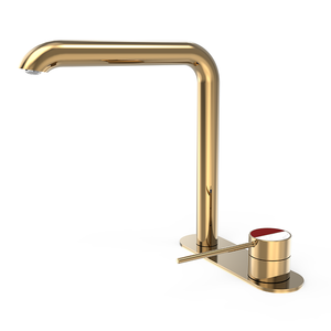 Kaiping di lusso golden brass bagno oro rubinetto del bacino - Product Image 5