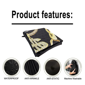 Accesorios de Barbería Personalizados al por Mayor, Capa de Peluquería Estampada de Alta Calidad con Cierre de Botones a Presión, Capas para Diseño de Peinados - Product Image 6