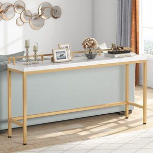 <b>Industrial</b> <b>Console</b> Furniture With Marble Surface Durable Metal Frame Suitable For Modern Office Reception Decoration Areas - Product Image 2