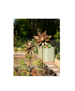 Estacas Decorativas Metálicas Resistentes a la Intemperie para Jardín, Patio y Césped, Soportes Fuertes de Hierro para Plantas - Product Image 4